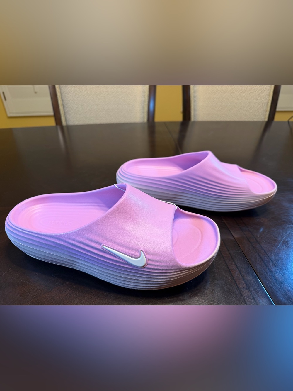 New Nike ReactX Rejuven8 Slides Pink Size US 9